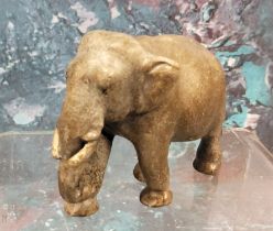 An Austrian cold painted bronze model, of a elephant, 5cm high