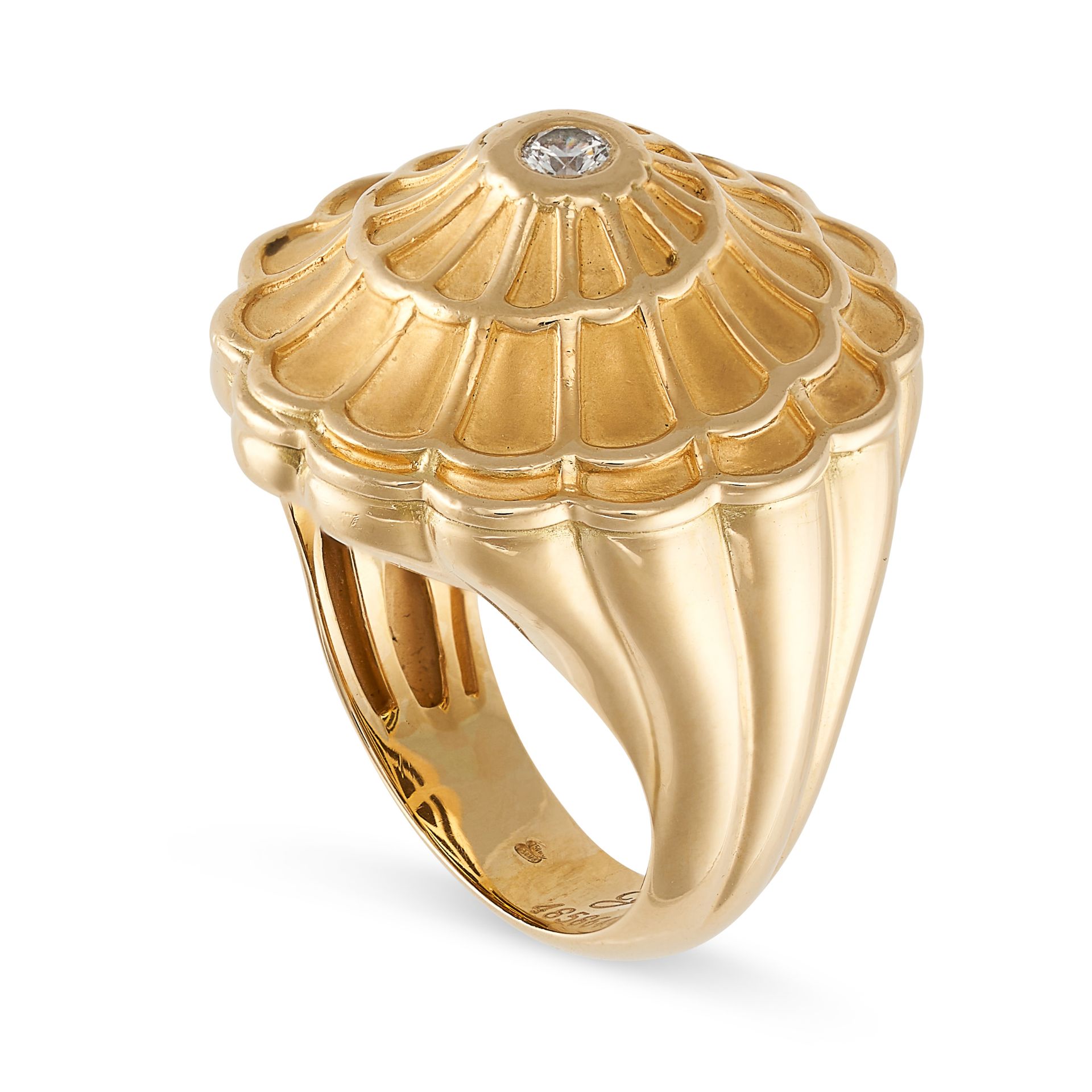 CARRERA Y CARRERA, A DIAMOND AFRODITA RING in 18ct yellow gold, the spiralling face set with a ce... - Image 2 of 2