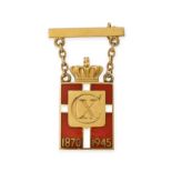 GEORG JENSEN, A KING CHRISTIAN X BADGE, designed by Arno Malinowski, the badge designed as the Da...