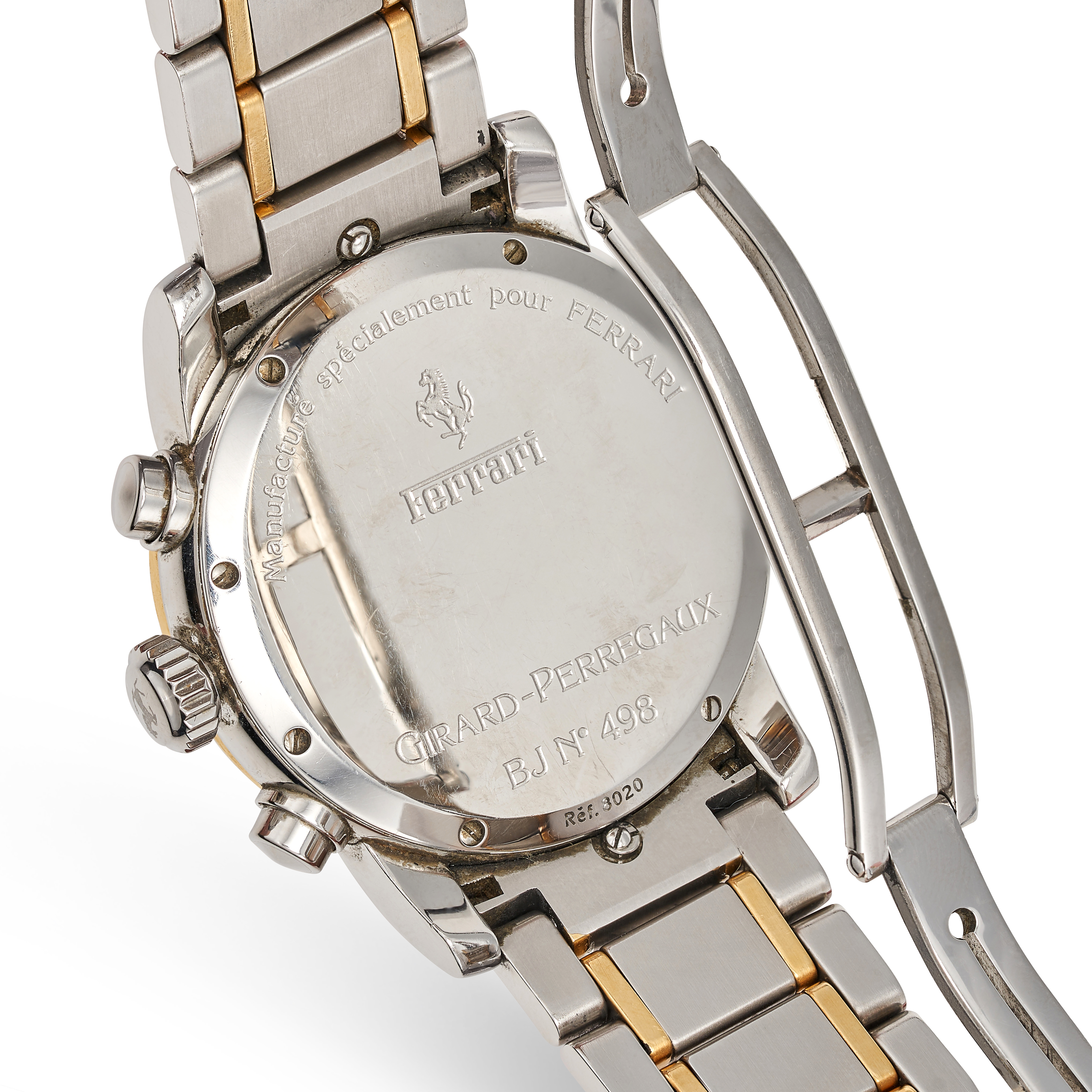 GIRARD-PERREGAUX, A FERRARI CHRONOGRAPH DATE WRISTWATCH in stainless steel and gold plate, model ... - Image 2 of 2