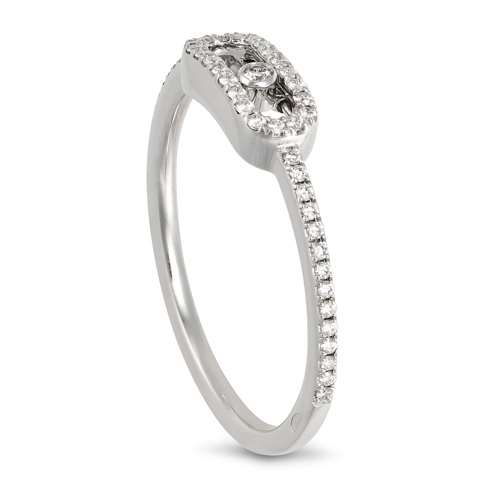 MESSIKA, A DIAMOND MOVE UNO RING in 18ct white gold, set with a moveable round brilliant cut diam... - Image 2 of 2