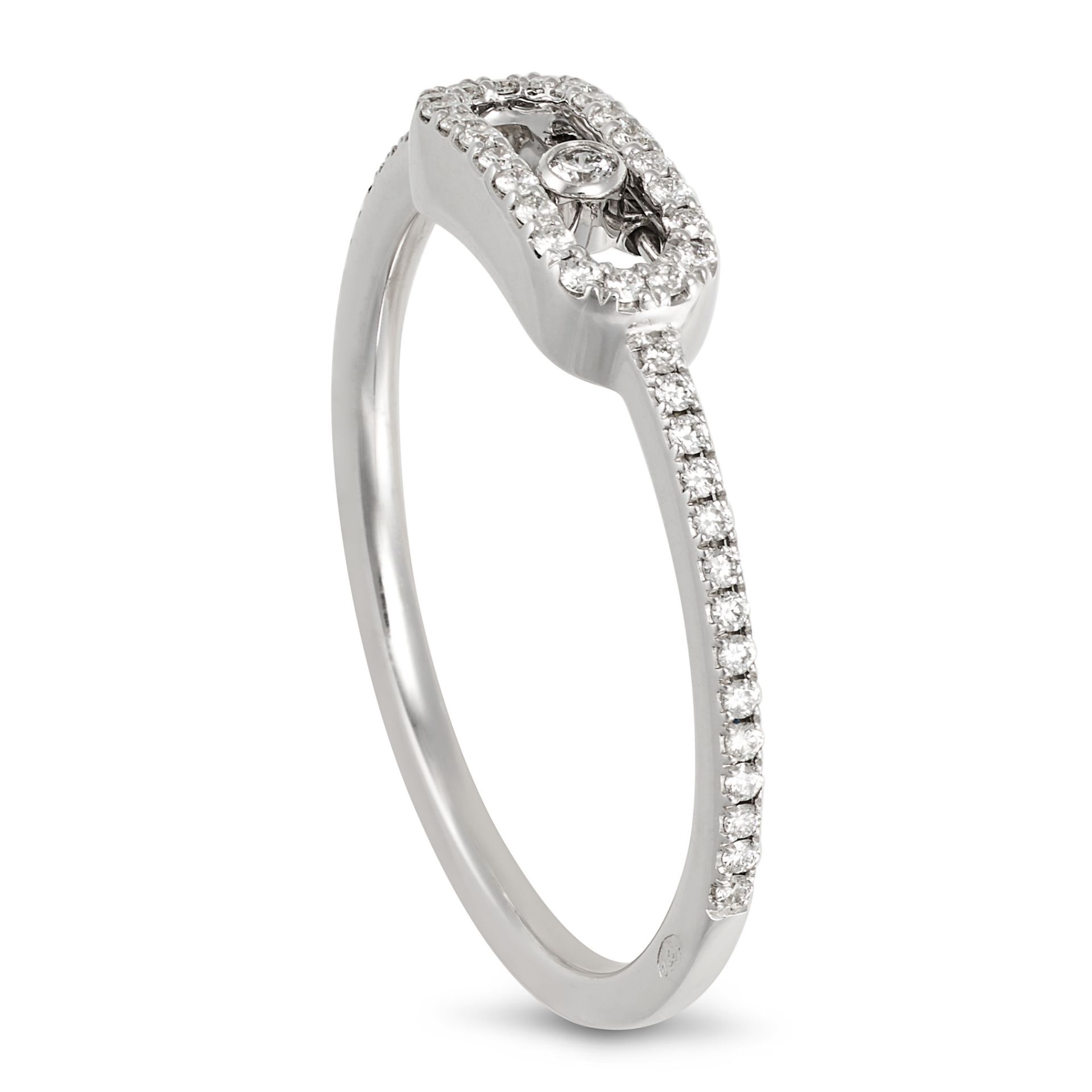 MESSIKA, A DIAMOND MOVE UNO RING in 18ct white gold, set with a moveable round brilliant cut diam... - Bild 2 aus 2