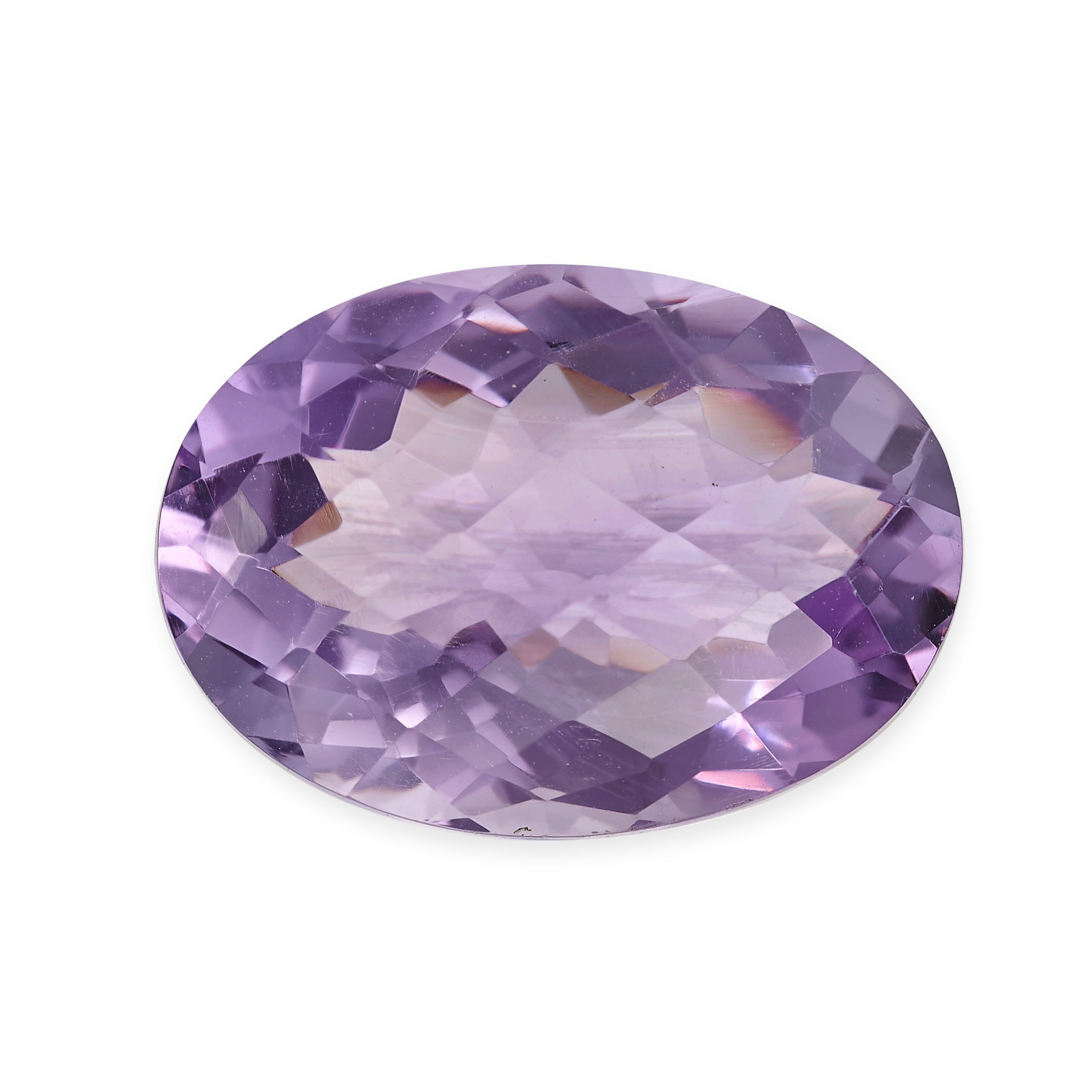 AN UNMOUNTED AMETHYST oval cut, 17.15 carats.