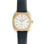 OMEGA, CONSTELLATION CHRONOMETER WRISTWATCH, model ref 168.010, the dial with onyx inlaid baton m...