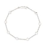 CARTIER, A LOVE LINK BRACELET in 18ct white gold, the chain punctuated by screw motifs, signed Ca...