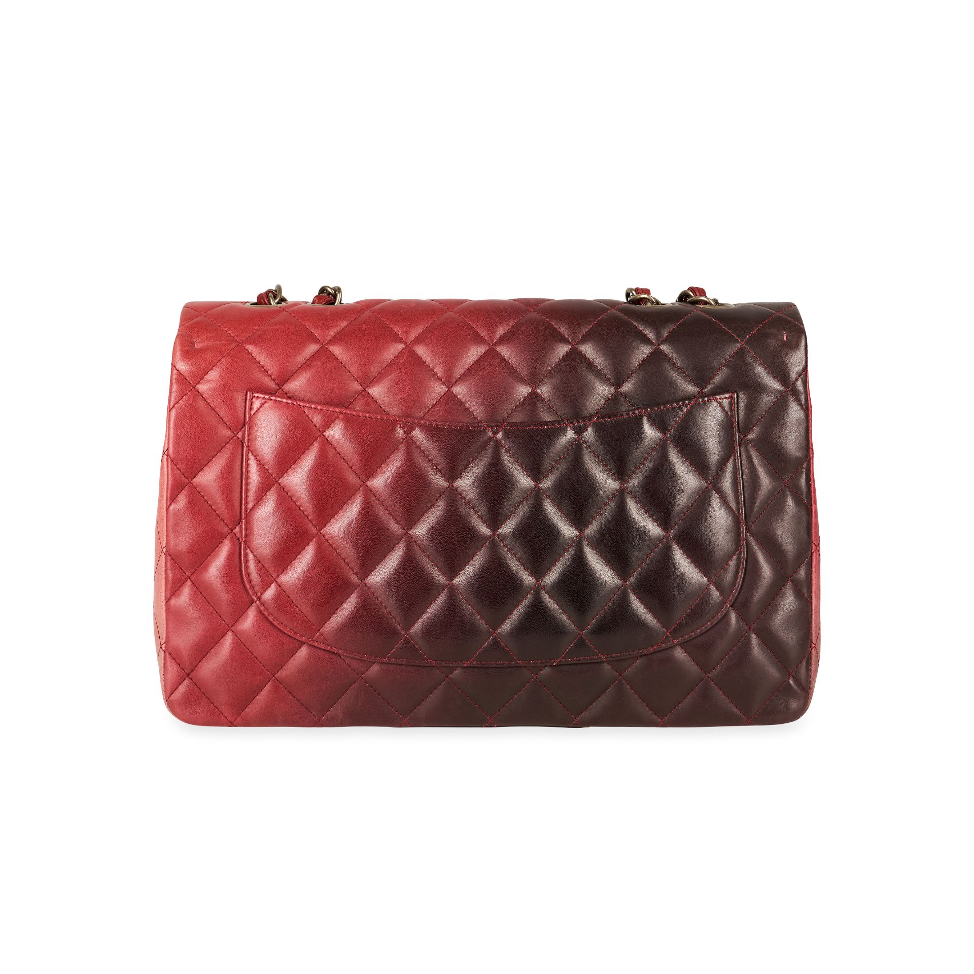 CHANEL OMBRE JUMBO SINGLE FLAP BAG Condition grade B. Produced between 2009 and 2010. 30cm long... - Image 5 of 12