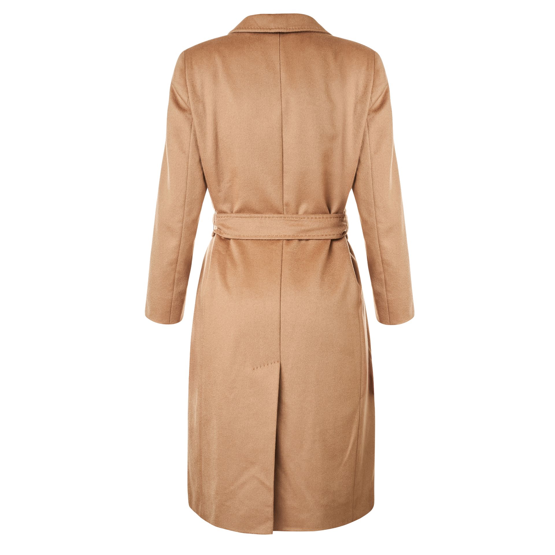 MAX MARA STUDIO CAMEL WRAP COAT Condition grade B+. Italian size 42. 80cm chest, 100cm length. ... - Bild 2 aus 3