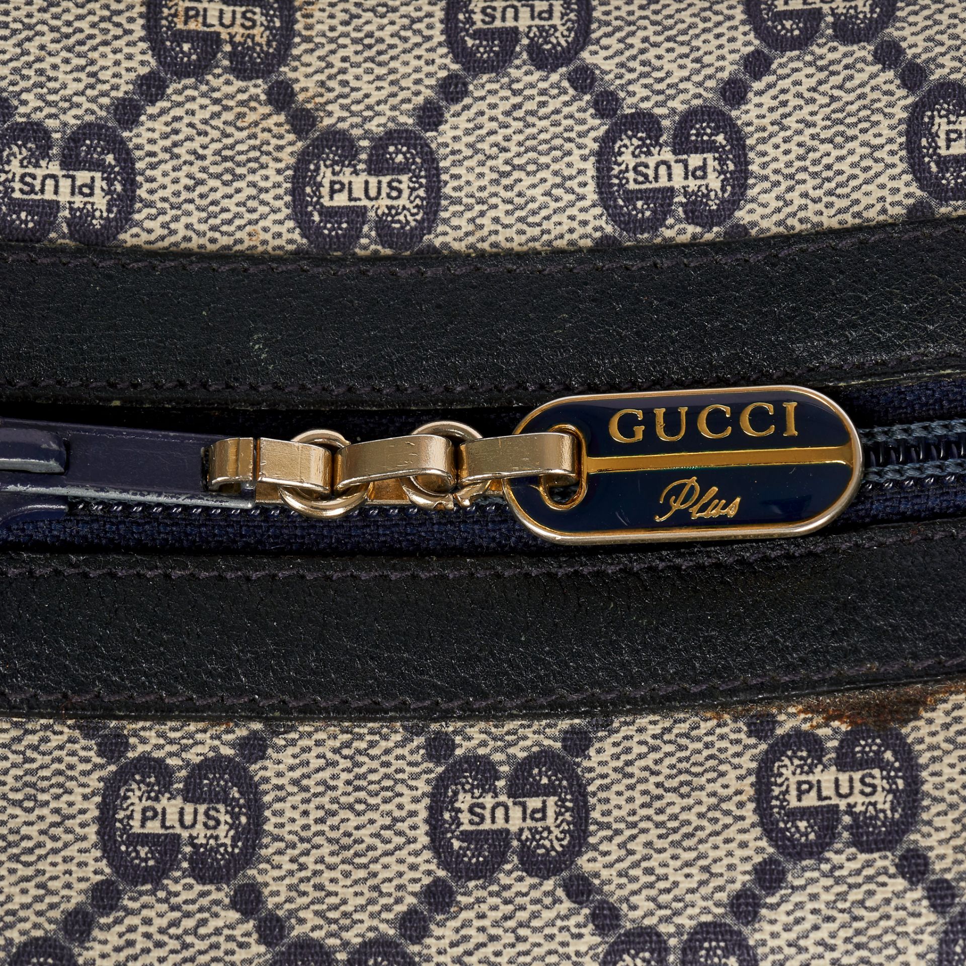 GUCCI PLUS VINTAGE MONOGRAM TOP HANDLE BAG Condition grade C. 35cm long, 17cm high. 16cm top ha... - Image 4 of 5