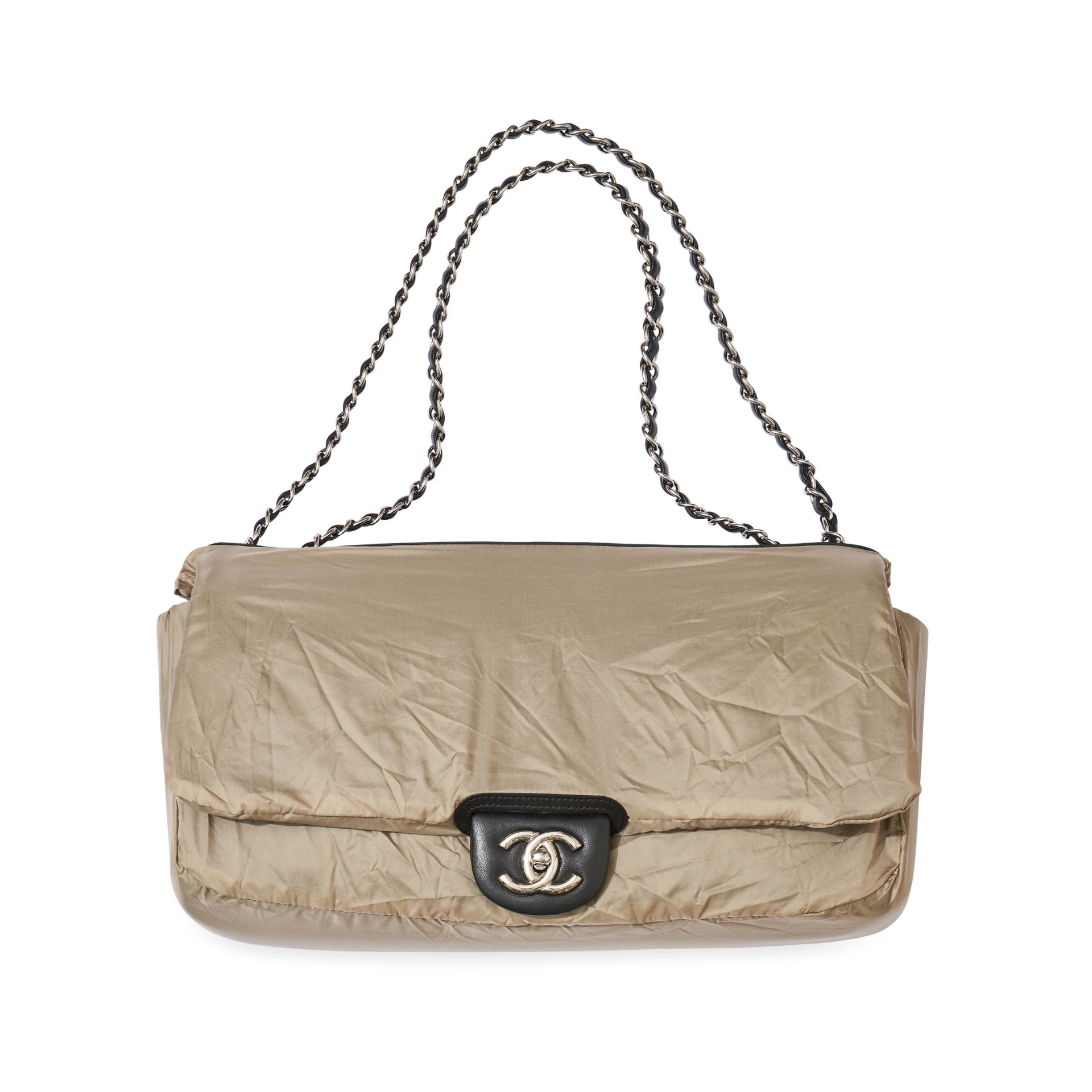 CHANEL RAIN JACKET JUMBO FLAP BAG Condition grade B+. Produced in 2011. 35cm long, 19cm high. 2... - Image 7 of 13