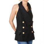 BALMAIN DOUBLE BREASTED WAISTCOAT VEST Condition grade A-. French size 42. 80cm chest, 75cm len...