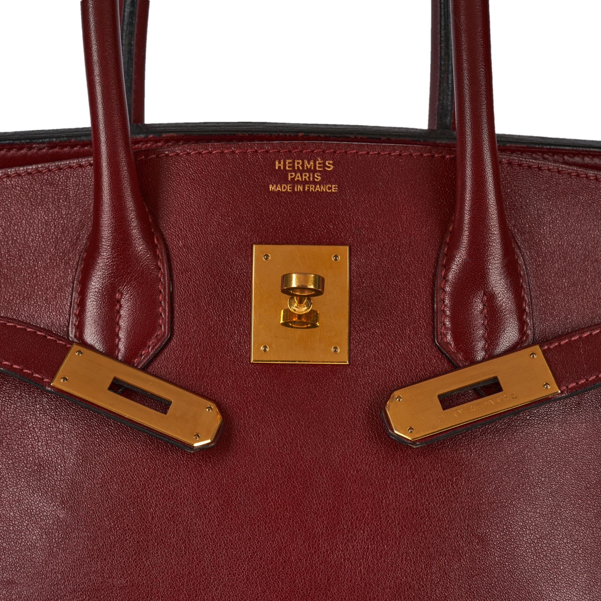 HERMES ROUGE H BIRKIN 35 BAG Condition grade B-. Produced in 1994. 35cm long, 28cm high. Top ha... - Bild 4 aus 7