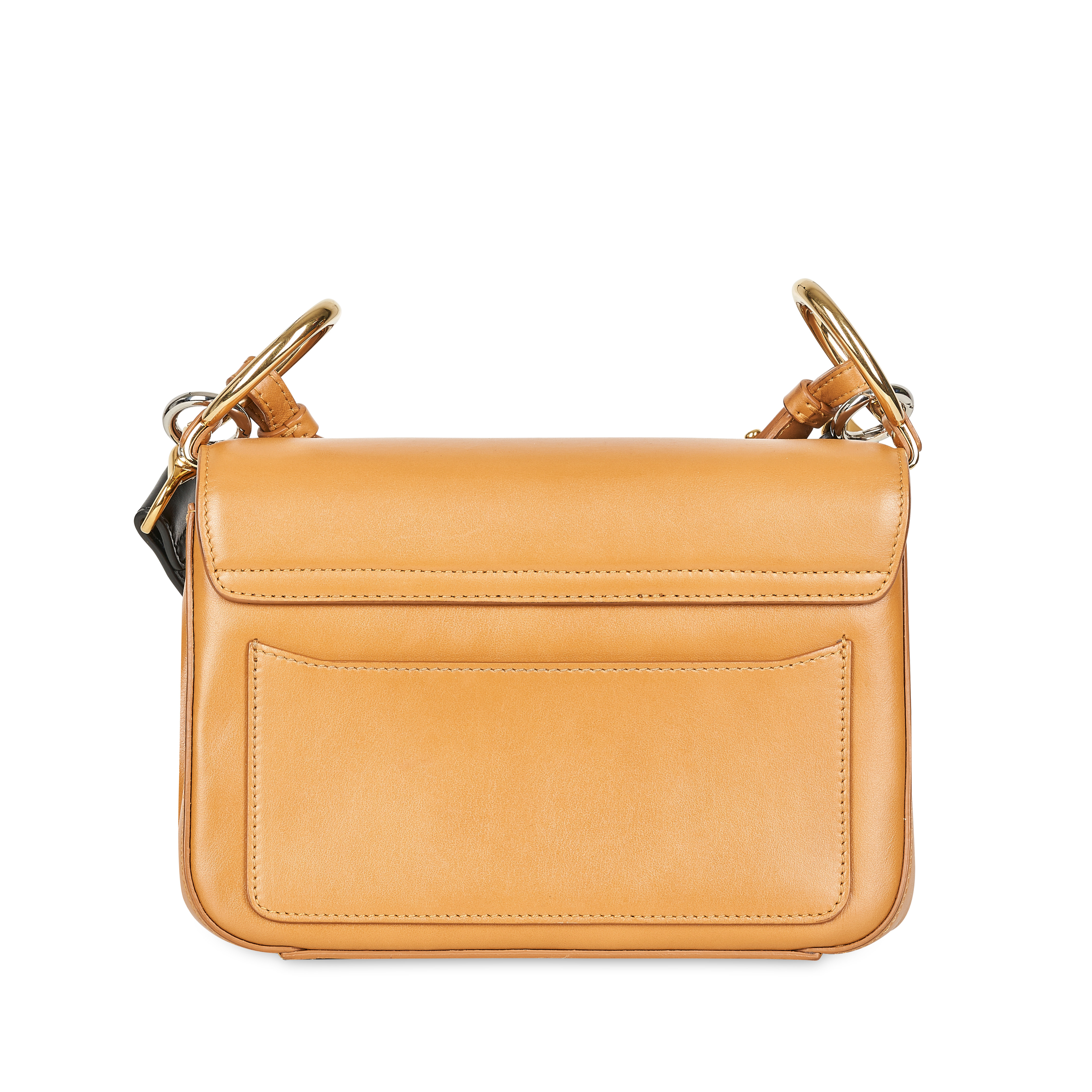 CHLOE SMALL TAN DOUBLE CARRY BAG Condition grade B-. 24cm long, 17cm high. Adjustable shoulder ... - Image 3 of 6