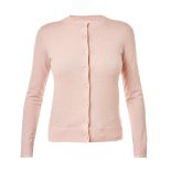 BURBERRY BABY PINK CARDIGAN Condition grade A-. Size XS. 80cm chest, 60cm length. Pink button-u...