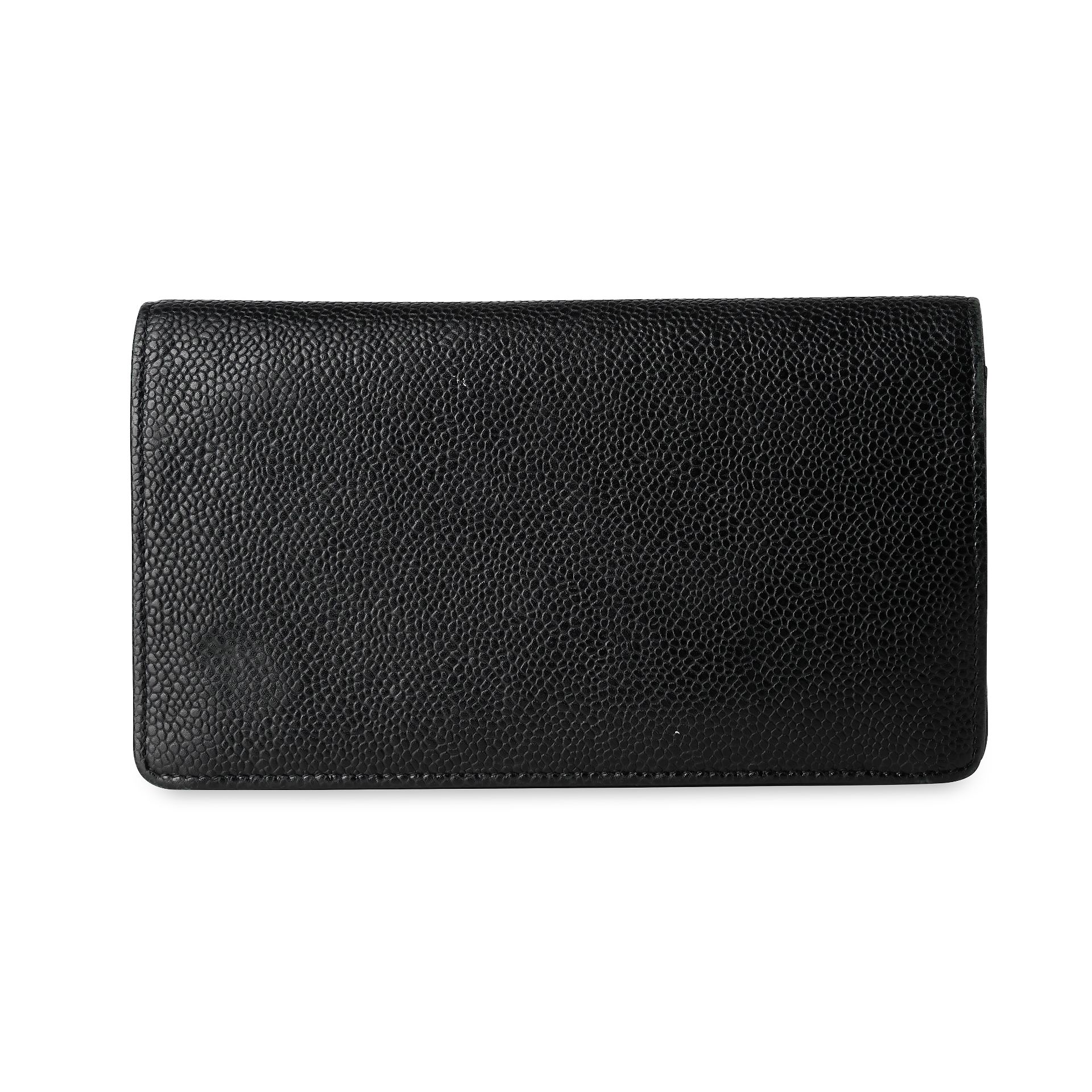 CHANEL TIMELESS CC BLACK CAVIAR LONG WALLET Condition grade B-. 18cm long, 10.5cm high. Produce... - Image 2 of 4