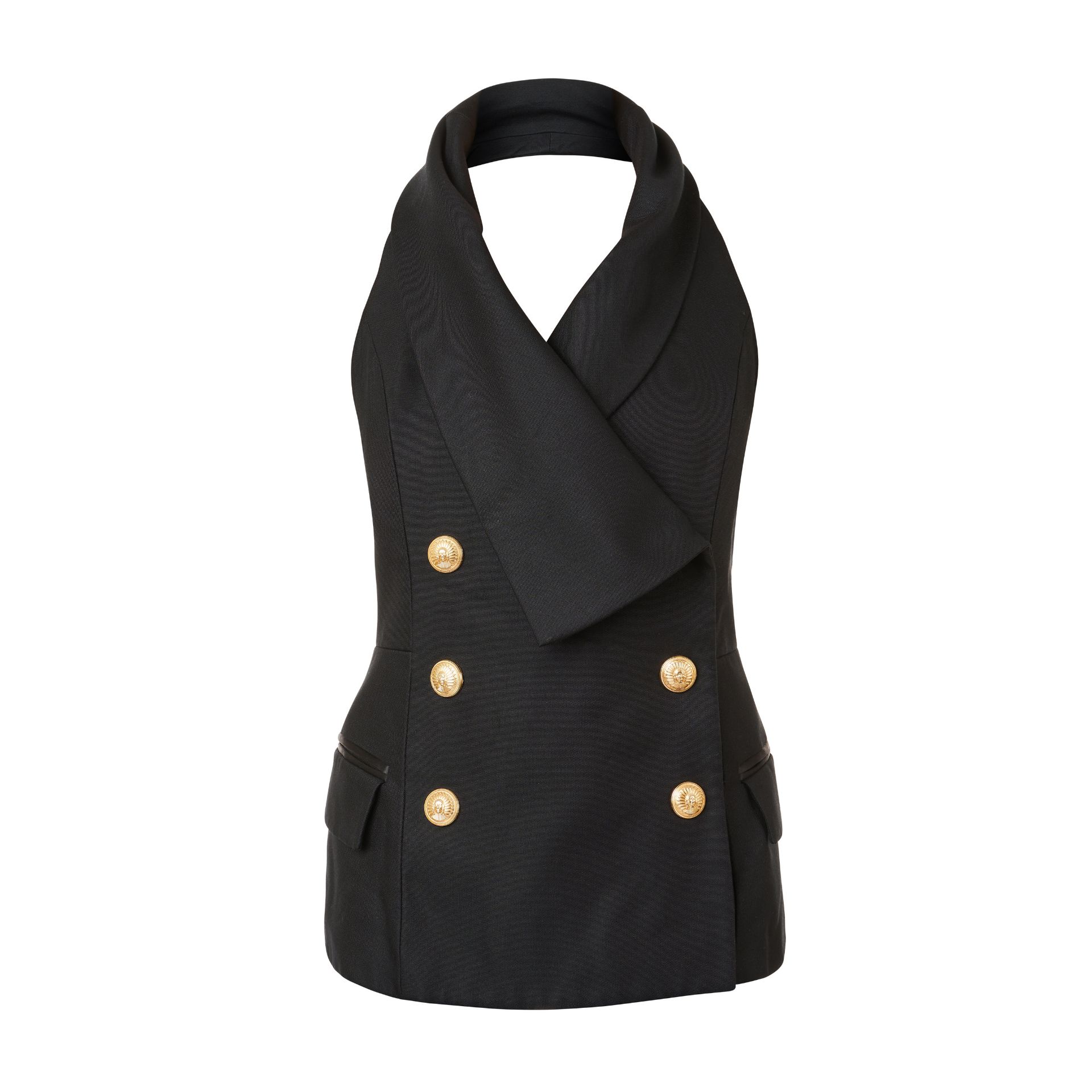 BALMAIN DOUBLE BREASTED WAISTCOAT VEST Condition grade A-. French size 42. 80cm chest, 75cm len... - Bild 4 aus 5