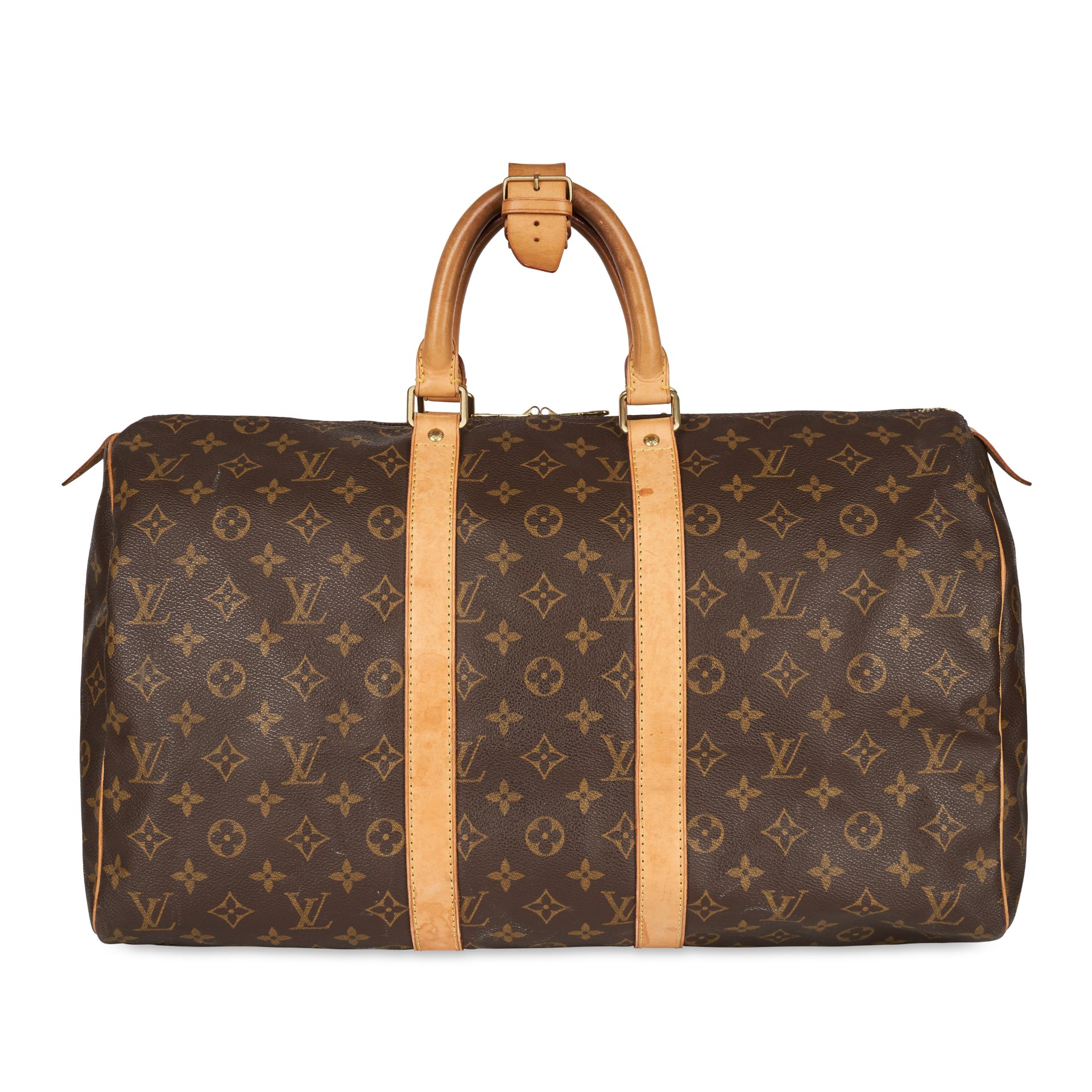 LOUIS VUITTON VINTAGE MONOGRAM KEEPALL 45 Condition grade B-. Produced in 2002. 45cm long, 30cm...