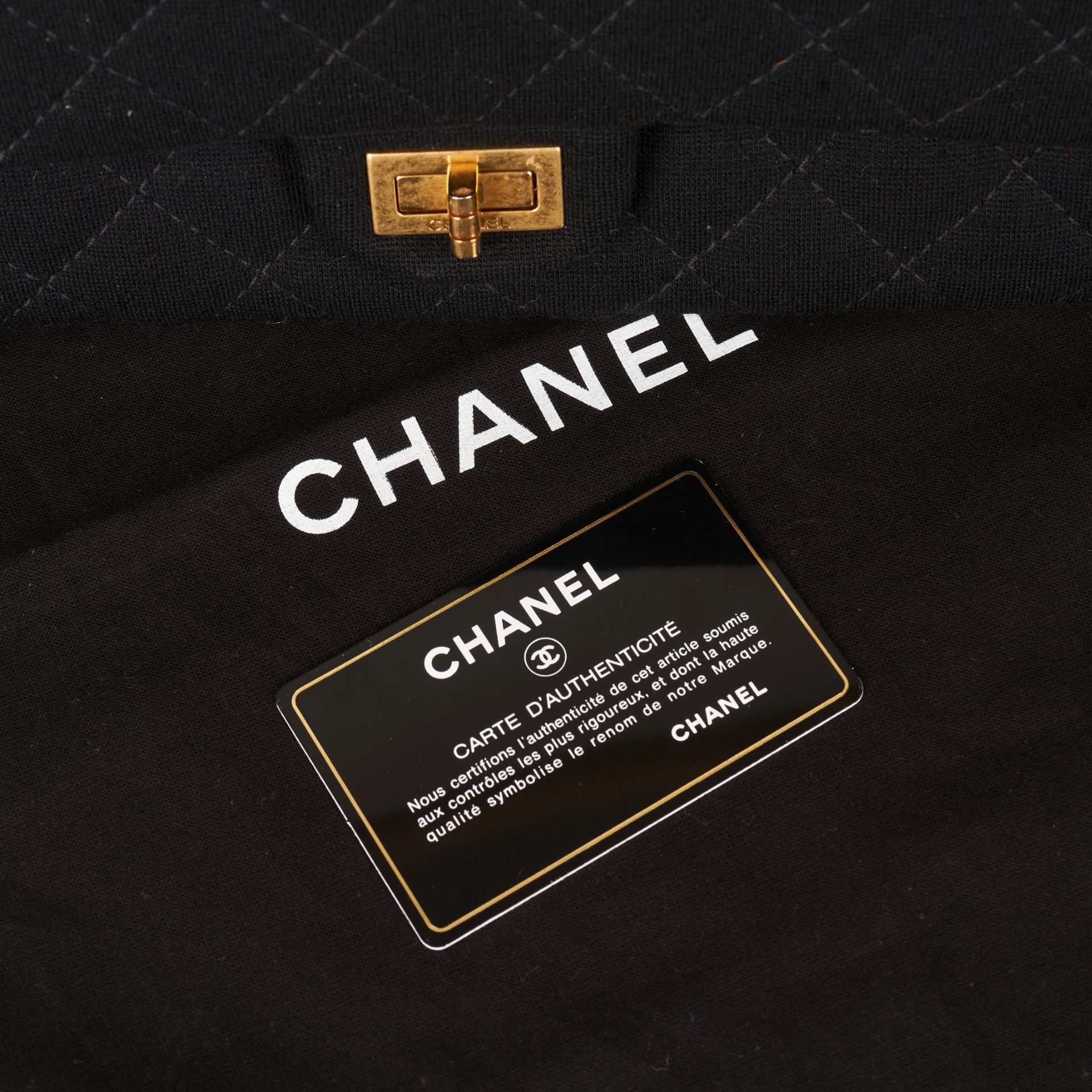 CHANEL REISSUE 226 FABRIC FLAP BAG Condition grade B. Produced in between 2012 and 2013. 28cm l... - Image 6 of 11