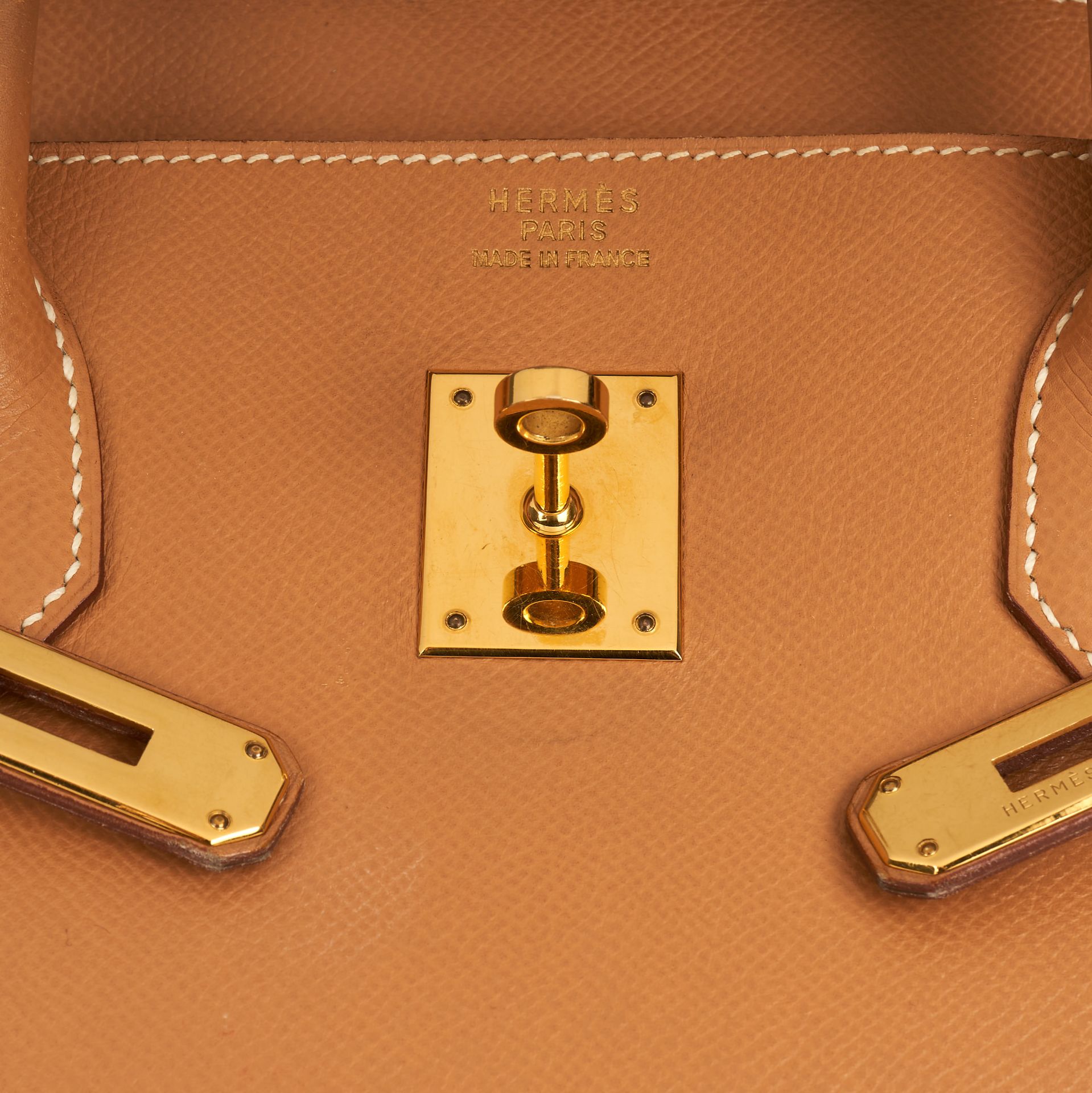 HERMES CAMEL TABAC BIRKIN 40 BAG Condition grade B-.  Produced in 1996. 40cm long, 30cm high. T... - Image 5 of 8