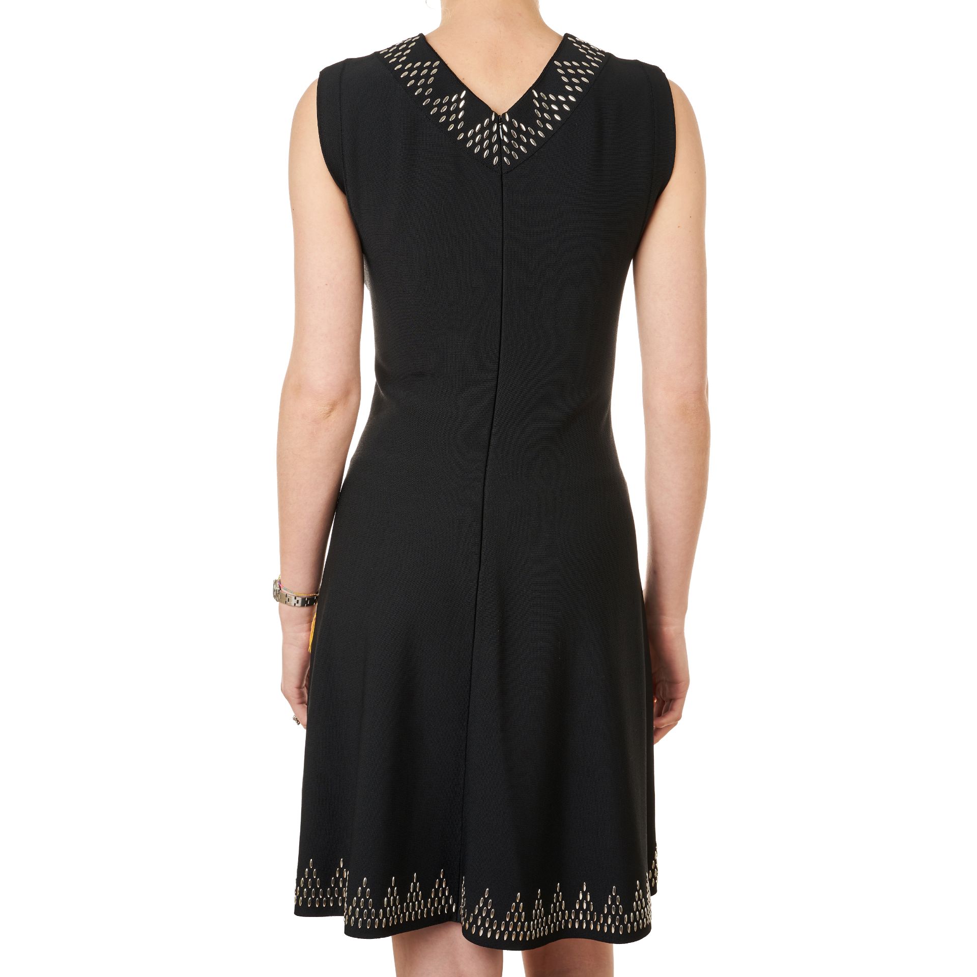 ALAIA BLACK STUDDED DRESS Condition grade B+. Size French 42. 80cm chest, 90cm length. Black dr... - Bild 3 aus 3