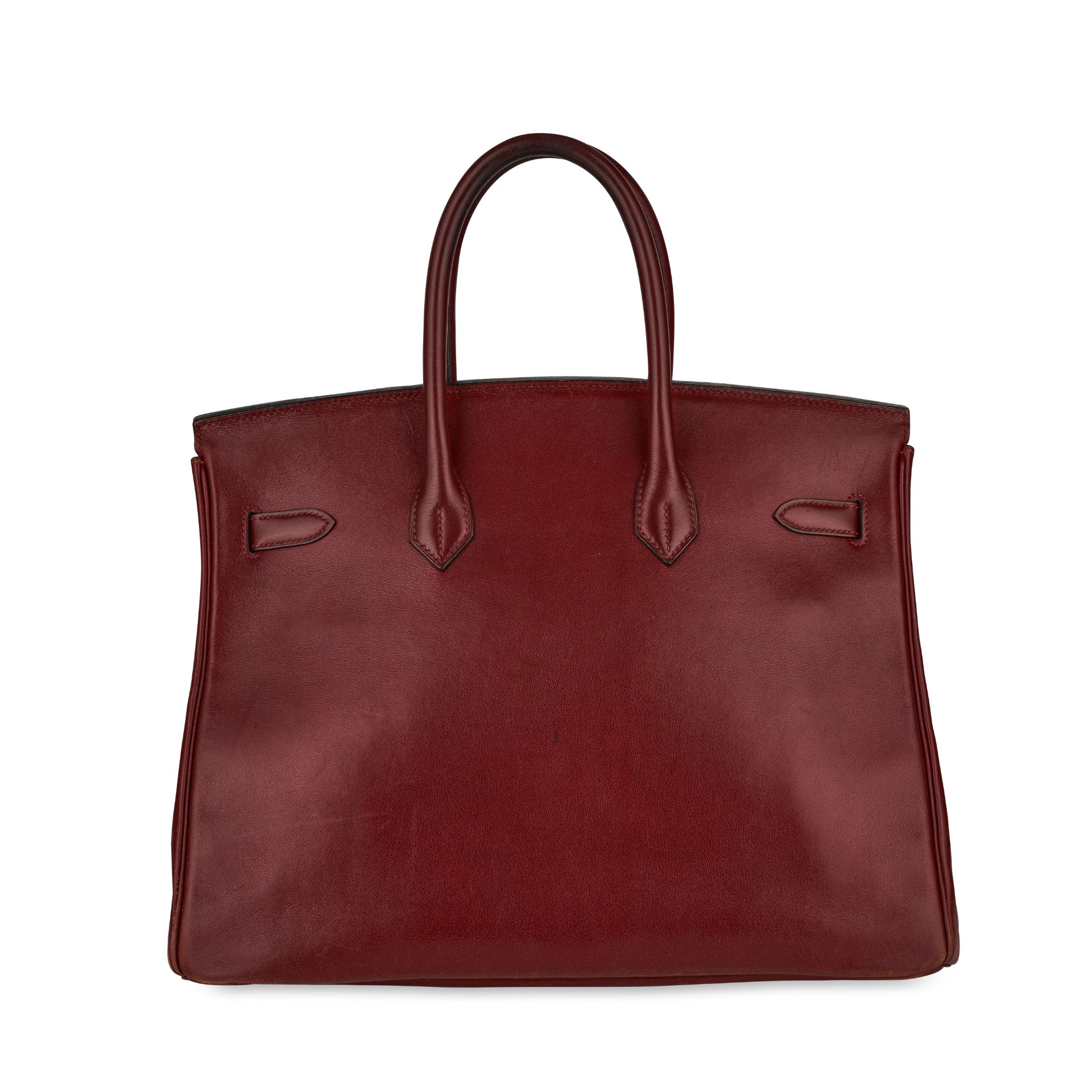 HERMES ROUGE H BIRKIN 35 BAG Condition grade B-. Produced in 1994. 35cm long, 28cm high. Top ha... - Image 3 of 7