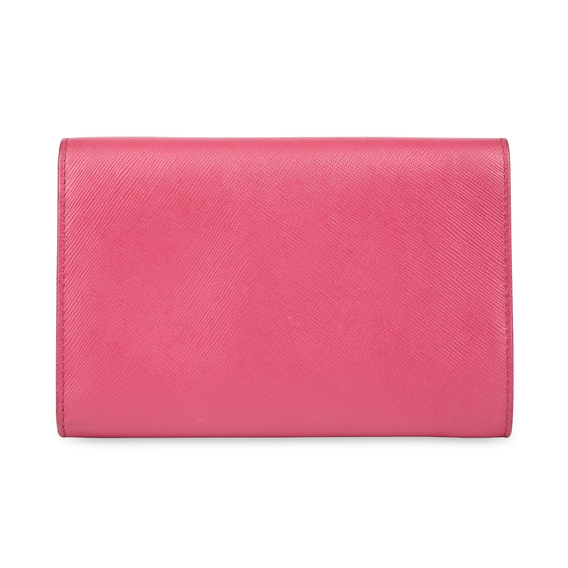 PRADA HOT PINK SAFFIANO LEATHER WALLET Condition grade B-. 15cm long, 10.5cm high. Hot pink ton... - Bild 2 aus 3