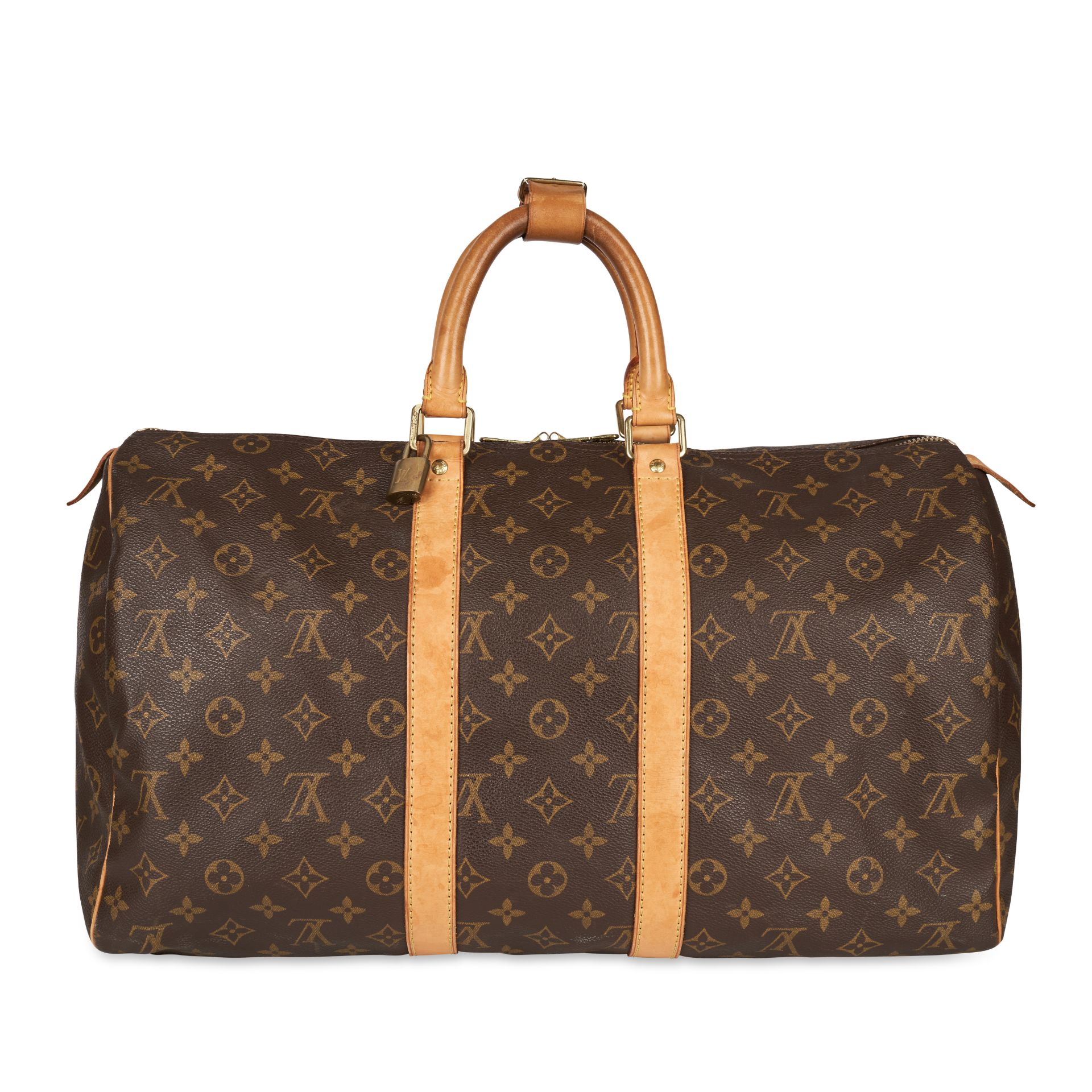 LOUIS VUITTON VINTAGE MONOGRAM KEEPALL 45 Condition grade B-. Produced in 2002. 45cm long, 30cm... - Bild 3 aus 6