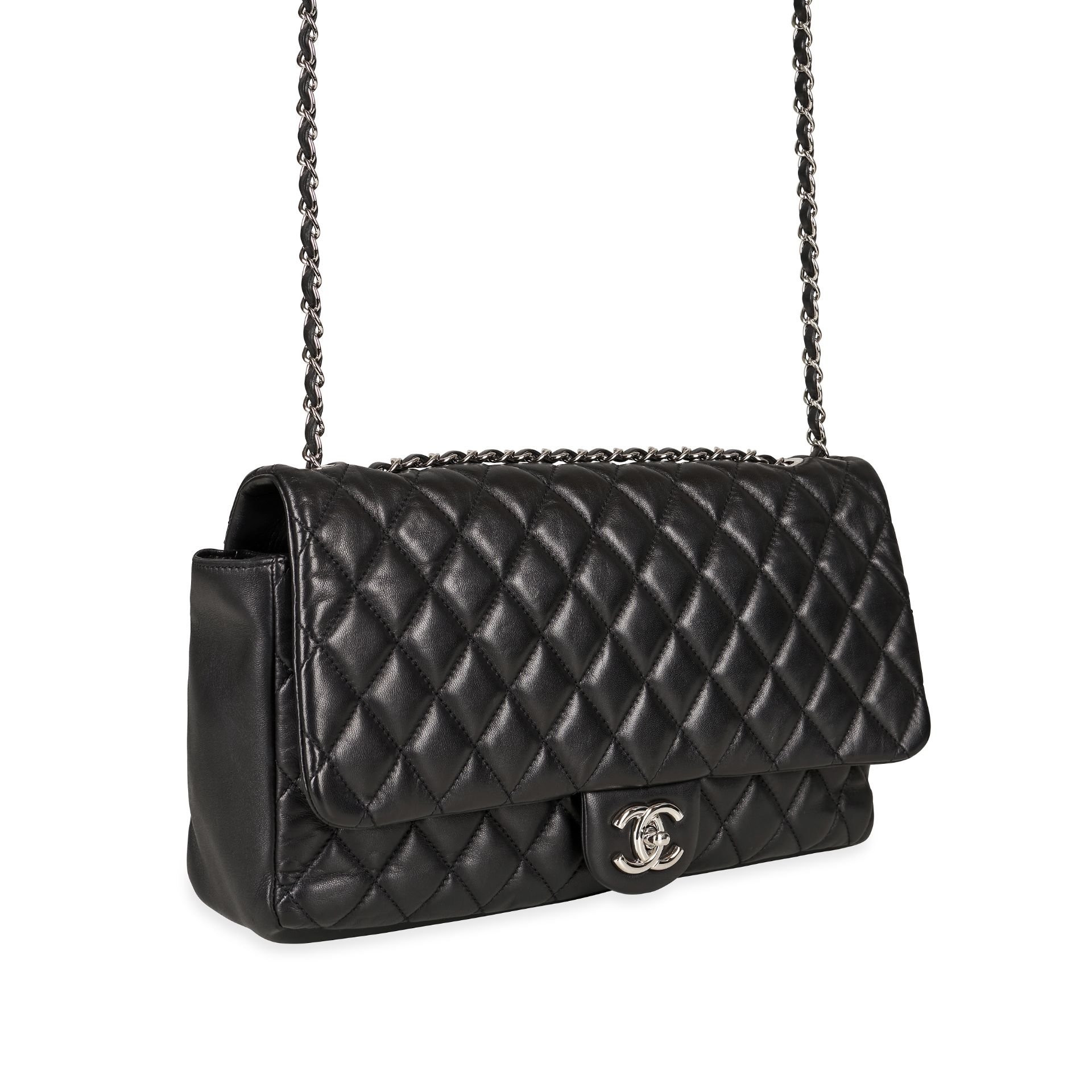 CHANEL RAIN JACKET JUMBO FLAP BAG Condition grade B+. Produced in 2011. 35cm long, 19cm high. 2... - Image 3 of 13