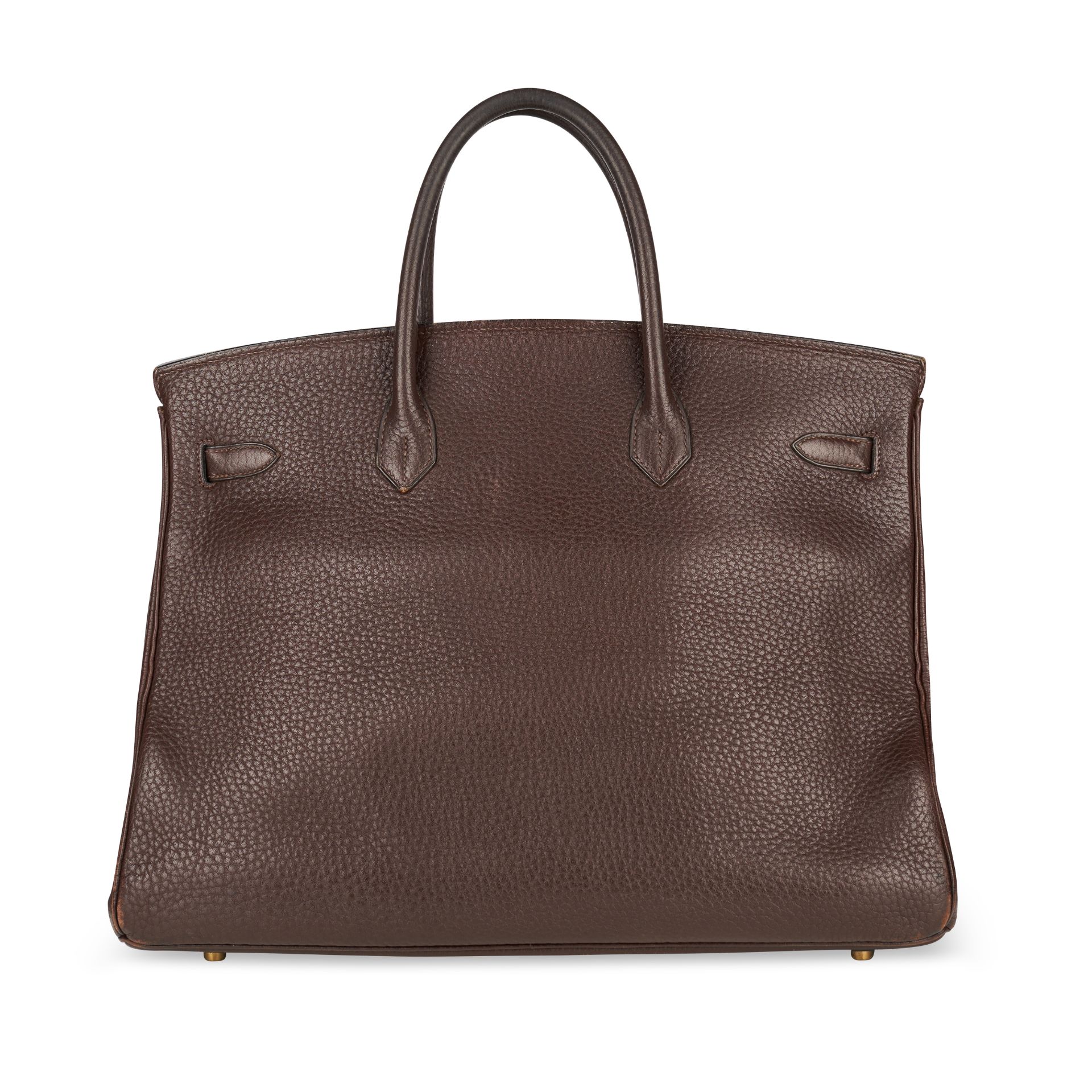 HERMES CHOCOLATE BIRKIN 40 BAG Condition grade C+.  Produced in 1997. 40cm long, 30cm high. Top... - Image 3 of 5