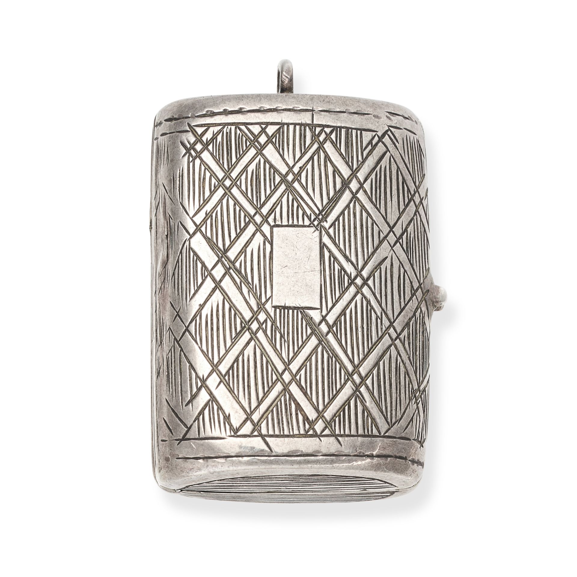 NO RESERVE - A RUSSIAN ANTIQUE SILVER VINAIGRETTE in silver gilt, the rounded rectangular body wi...