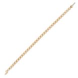 TIFFANY & CO, A DIAMOND JAZZ BRACELET in 18ct yellow gold, comprising a row of round brilliant cu...