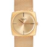 PATEK PHILIPPE - A VINTAGE PATEK PHILIPPE SHAPED DRESS WATCH in 18ct yellow gold, 3523, c.late 19...