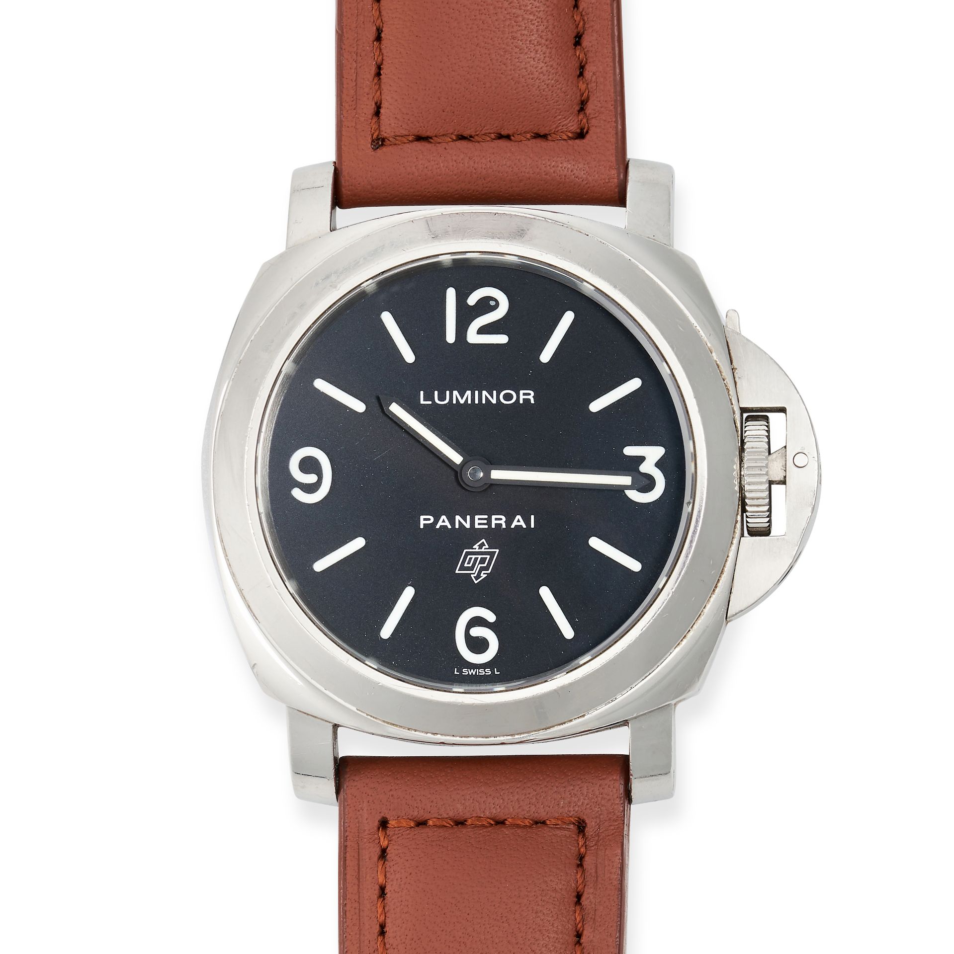 PANERAI - A PANERAI LUMINOR BASE LOGO WRISTWATCH in stainless steel, PAM00000, OP6616, the matte ...