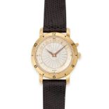 TISSOT - A VINTAGE TISSOT NAVIGATOR WORLD TIME AUTOMATIC WRISTWATCH in 18ct yellow gold, c.1950s,...