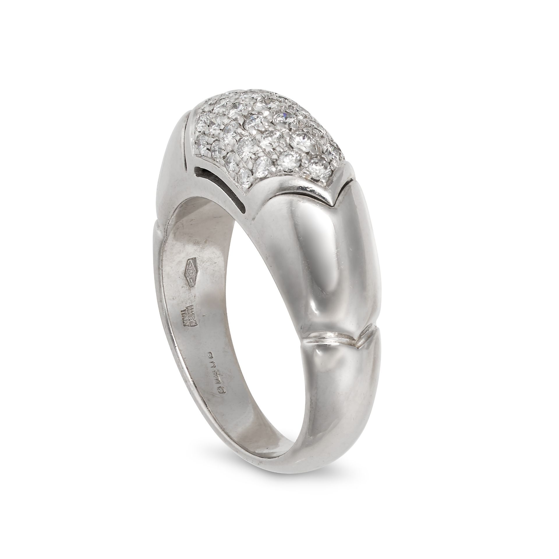 BULGARI, A DIAMOND DRESS RING in 18ct white gold, pave set with round brilliant cut diamonds, sig... - Image 2 of 2