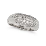 BULGARI, A DIAMOND DRESS RING in 18ct white gold, pave set with round brilliant cut diamonds, sig...