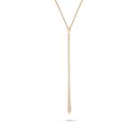 KAT FLORENCE, A DIAMOND PENDANT NECKLACE in 18ct yellow gold, comprising a fancy link chain suspe...