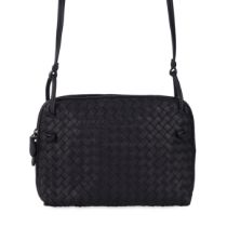 BOTTEGA VENETA DARK NAVY NODINI CAMERA BAG Condition grade A. 25cm long, 20cm high. Adjustable ...