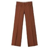 MIU MIU BROWN TROUSERS Condition grade A, new with tags. Size Italian 42. 80cm waist, 110cm len...