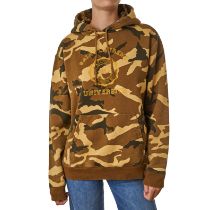 SAINT LAURENT CAMO LOGO HOODIE Condition grade B. 120cm chest, 60cm length. Camo print hoodie w...