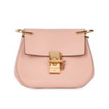 CHLOE MINI DREW SHOULDER BAG Condition grade B+. 19.5cm long, 15cm high. 53cm chain drop. Pale ...