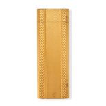 NO RESERVE - CARTIER, A VINTAGE LIGHTER gold plated, in rectangular form, with engine turned deta...