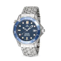 OMEGA - AN OMEGA SEAMASTER 300M PROFESSIONAL WRISTWATCH in stainless steel, the circular blue dia...