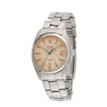 ROLEX - A ROLEX OYSTERDATE PRECISION WRISTWATCH in stainless steel, 6494, c.1954, 449XX, the circ...