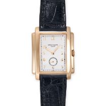 PATEK PHILIPPE - A PATEK PHILIPPE GONDOLO WRISTWATCH in 18ct yellow gold, 5024 J-010, c.1998, the...