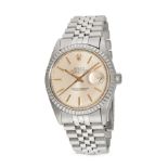 ROLEX - A ROLEX OYSTER PERPETUAL DATEJUST WRISTWATCH in stainless steel, 16030, 847XXXX,c.1984, t...