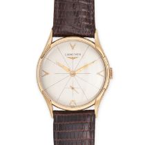 LONGINES-WITTNAUER WATCH CO INC. - A LONGINES WRISTWATCH in 14ct yellow gold, 453P578, 447415, 17...