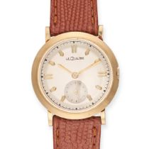 LECOULTRE - A VINTAGE LECOULTRE DRESS WATCH in 14ct yellow gold, 195, 17 jewel manual wind moveme...