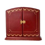 NO RESERVE - CARTIER, A VINTAGE JEWELLERY BOX with hinged door opening and clasp closure, 13.3cm ...