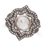 SOLANGE AZAGURY-PARTRIDGE, A SUPERNOVA DIAMOND RING in black rhodium plated 18ct gold, set with a...