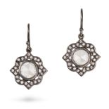 SOLANGE AZAGURY-PARTRIDGE, A PAIR OF NOVA DIAMOND DROP EARRINGS in black rhodium plated 18ct gold...